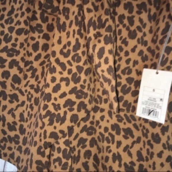 A New Day Leopard Print Tie Paper Bag Shorts - Picture 4 of 6